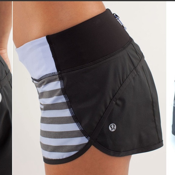 Lululemon Speed Shorts 2.5” Stripe Lavender - Picture 6 of 9